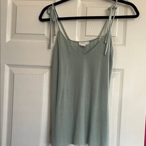 NWOT Full Tilt Sage Green Camisole with Subtle Sparkle